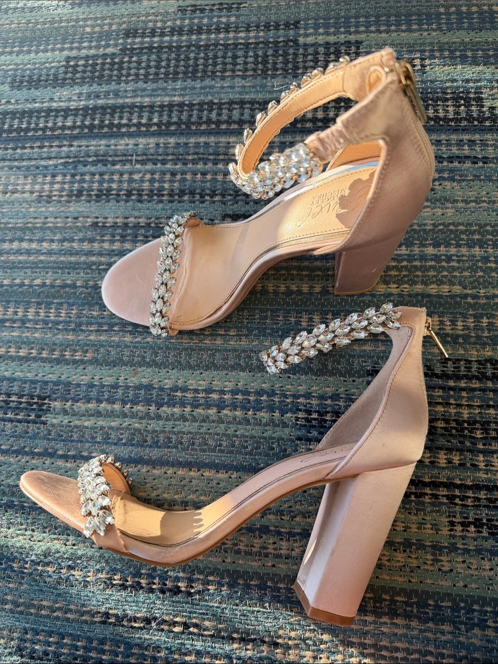 Badgley Mishka Mayra Ankle Strap Evening Shoe Sandals size 9